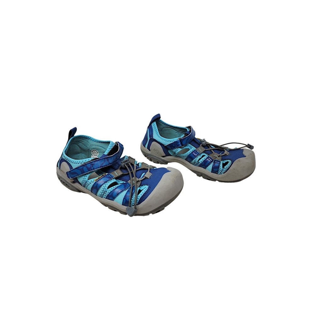 Keen Seacamp II CNX Sandals 4 Kids Blue Camo Water Shoes 1027213 Hiking Outdoor